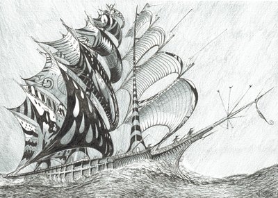 Storm Scheppers Caribische Zee door Vincent Alexander Booth