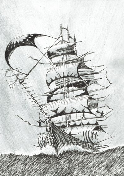 Storm Scheppers Durville Zee door Vincent Alexander Booth