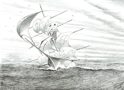Stormscheppers Gizhiginskaya Guba, 2022 door Vincent Alexander Booth