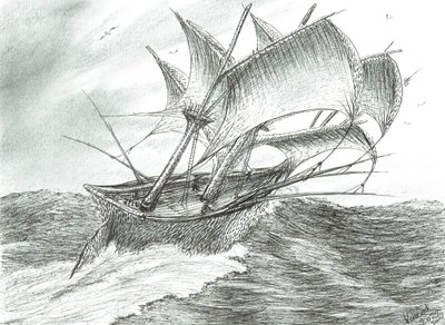 Stormscheppers Golf van Oman door Vincent Alexander Booth