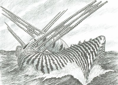 Stormscheppers Pontchartrainmeer door Vincent Alexander Booth