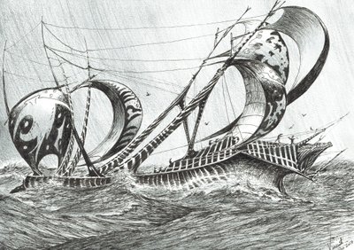 Stormscheppers Tyrreense Zee, 2018 door Vincent Alexander Booth
