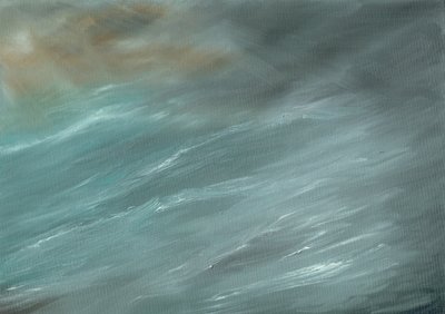 Storm in diepe oceaan, 2017 door Vincent Alexander Booth