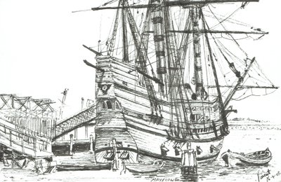 De Mayflower, Plymouth, Massachusetts, 2003 door Vincent Alexander Booth
