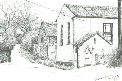 De Oude Kapel, Brighstone Isle of Wight door Vincent Alexander Booth