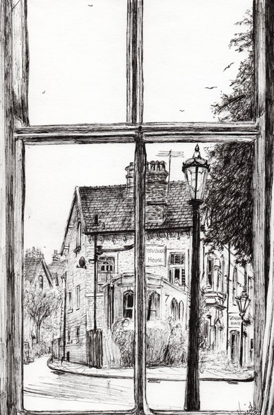 Uitzicht vanaf Old Hall Hotel Buxton, 2009 door Vincent Alexander Booth