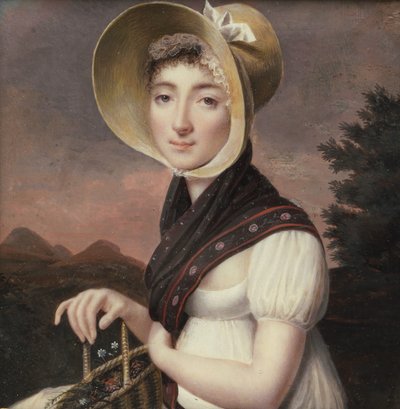 Portret van een vrouw, ca. 1810 door Vincent Bertrand