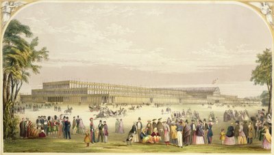 Grote Tentoonstelling, 1851: uitzicht op het gebouw ontworpen door Joseph Paxton, architect door Vincent Brooks