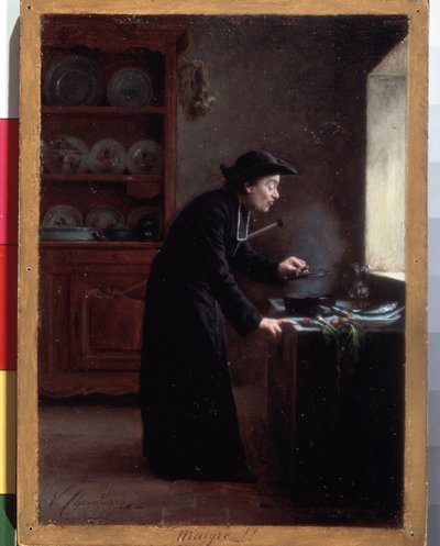 Vasten! Een pastoor die kookt tijdens de vastenperiode door Vincent Chevilliard