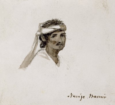 Navajo krijger, 1869-1871 door Vincent Colyer