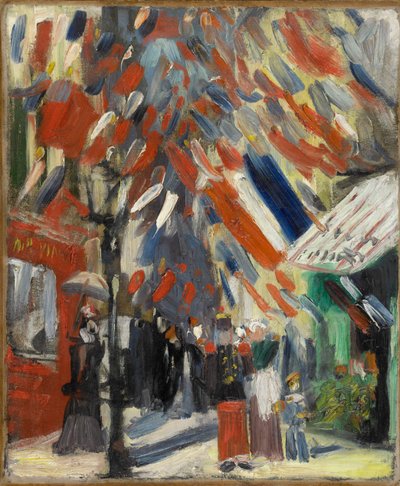 La Fête du 14 juillet à Paris, 1886 door Vincent van Gogh
