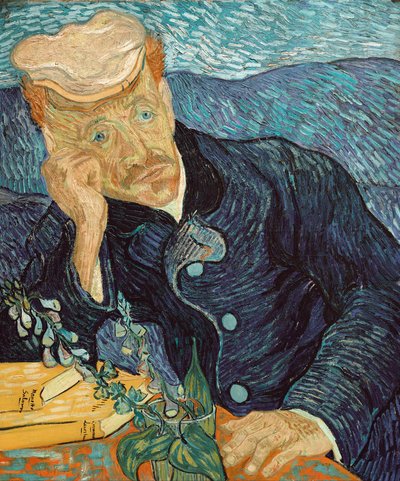 Portret van Dr. Paul Gachet, 1890 door Vincent van Gogh