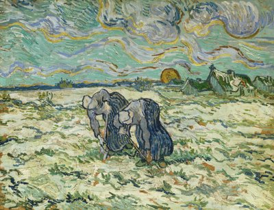 Twee Boerenvrouwen, 1890 door Vincent van Gogh
