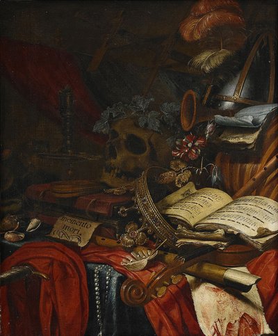 Memento mori door Vincent Laurensz Vinne van der