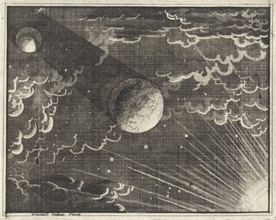 Zon, aarde en maan door Vincent Laurensz. van der Vinne (II)