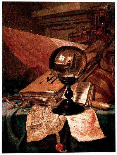 Vanitas door Vincent Laurentz van der Vinne I