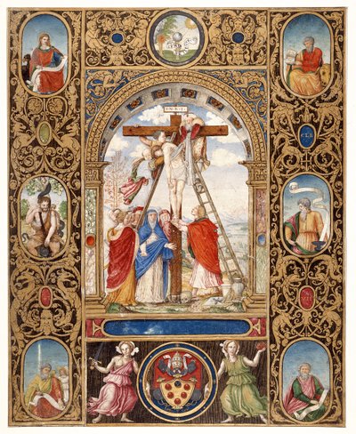Marlay Cutting IT.34: De kruisafneming en randfragmenten van een missaal van paus Clemens VII, na 1523 door Vincent Raymond