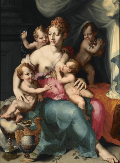 Caritas, 1540 door Vincent Sellaer