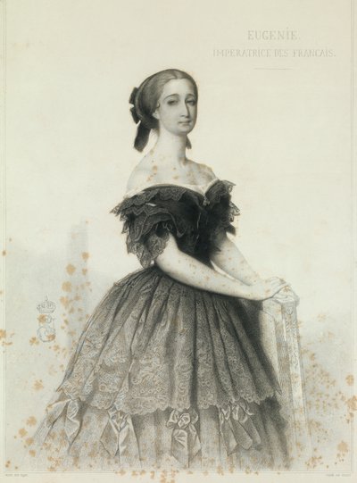 Portret van keizerin Eugenie door Vincent Vidal