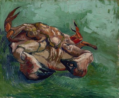Een krab op zijn rug door Vincent van Gogh
