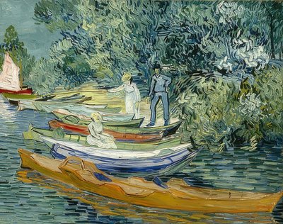 Aan de oever van de Oise in Auvers door Vincent van Gogh