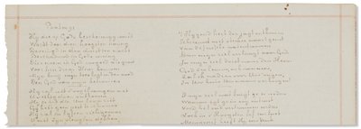 Autograaf manuscript, transcripties van bijbelteksten in het Nederlands door Vincent van Gogh