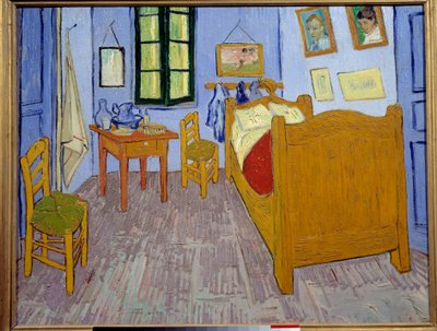 Slaapkamer in Arles door Vincent van Gogh