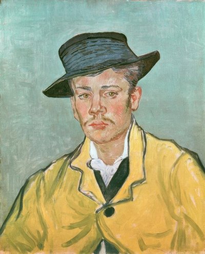Portret van een jonge man (Armand Roulin op 17-jarige leeftijd) door Vincent van Gogh