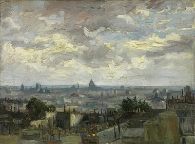 Uitzicht op Parijs door Vincent van Gogh