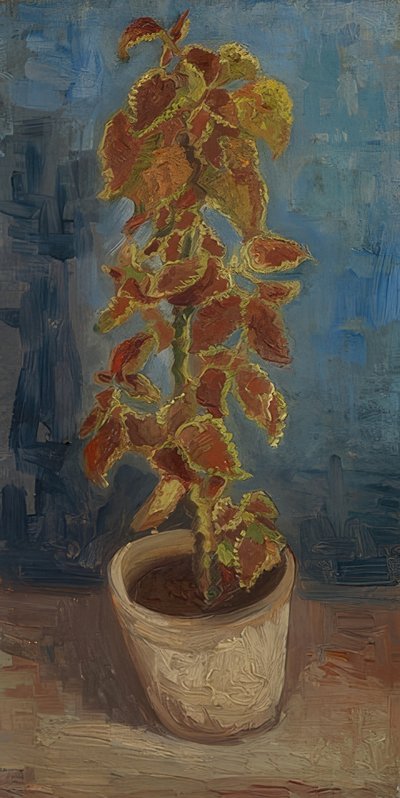 Bloempot met coleus door Vincent van Gogh