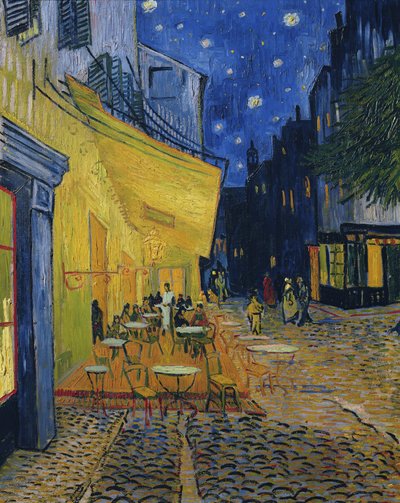 Caféterras, Place du Forum, Arles, 1888 door Vincent van Gogh