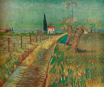 Huisje tussen velden, ca. 1890 door Vincent van Gogh