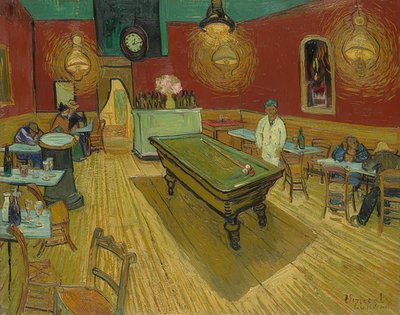 Het nachtcafé. 1888 door Vincent van Gogh