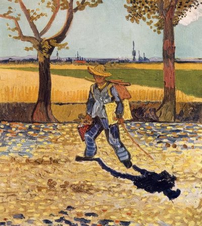 De schilder op weg naar zijn werk door Vincent van Gogh