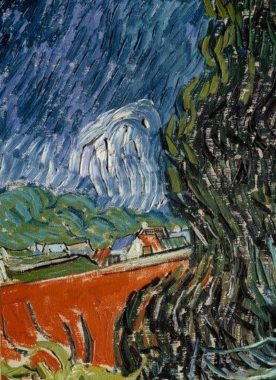 Tuin van dokter Gachet in Auvers-sur-Oise (detail). Schilderij door Vincent van Gogh (1853-1890) 1890. Parijs, Musée d