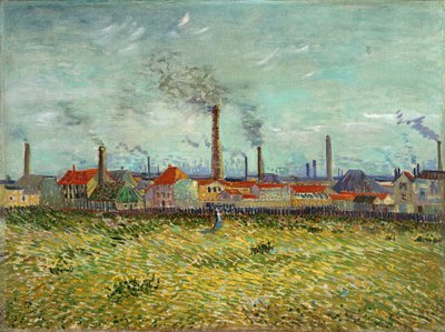 Fabrieken in Clichy door Vincent van Gogh