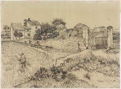 Boerderij in de Provence door Vincent van Gogh