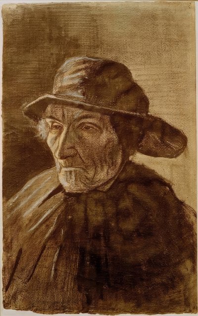 Visser met zuidwester door Vincent van Gogh