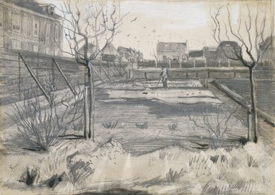 Bloemenkwekerij aan de Schenkweg in Den Haag door Vincent van Gogh