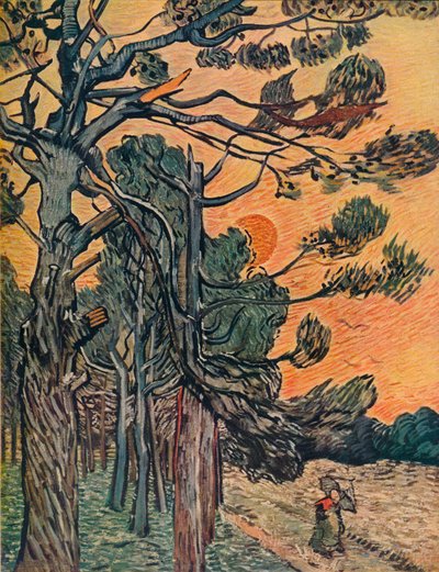 Foret De Sapins Au Declin Du Jour door Vincent van Gogh