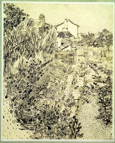 Bloementuin, 1888 door Vincent van Gogh