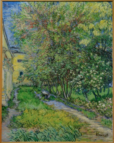 Tuin van het ziekenhuis Saint-Paul door Vincent van Gogh