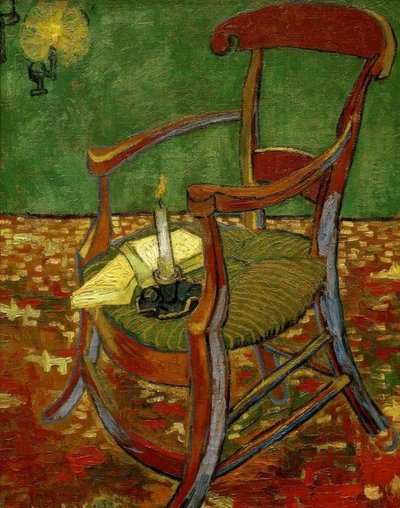 Gauguins stoel door Vincent van Gogh