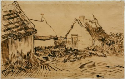 Huizen in Les Saintes-Maries-de-la-Mer door Vincent van Gogh
