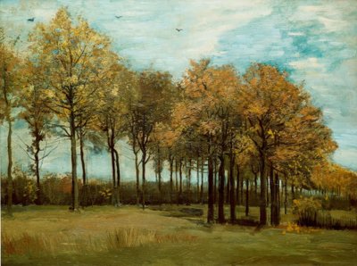 Herfstlandschap door Vincent van Gogh