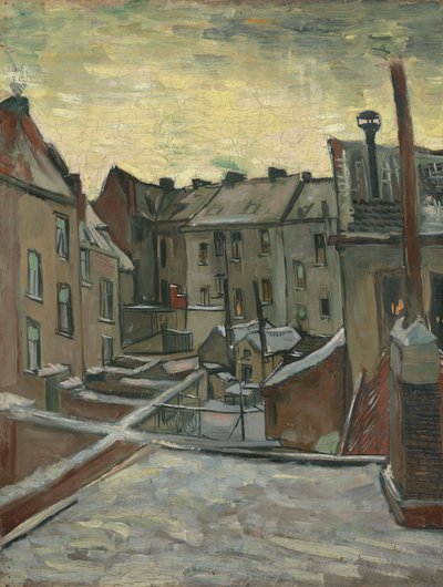 Huizen gezien vanaf de achterkant door Vincent van Gogh