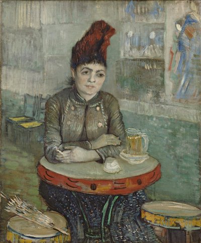 In het café. Agostina Segatori in Le tambourin, 1887-1888 door Vincent van Gogh