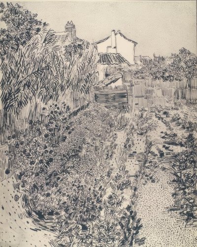Kleine boerentuin door Vincent van Gogh