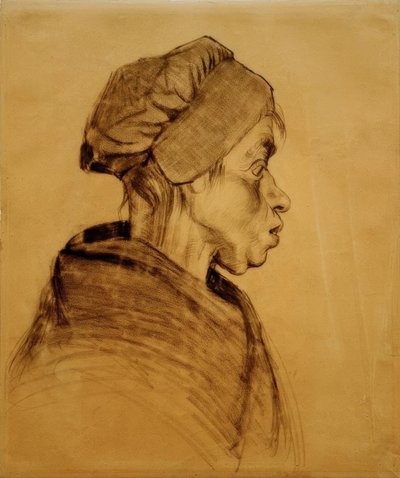 Hoofd van een Vrouw door Vincent van Gogh