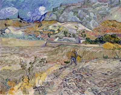 Landschap bij Saint-Remy (Het Geploegde Veld) door Vincent van Gogh